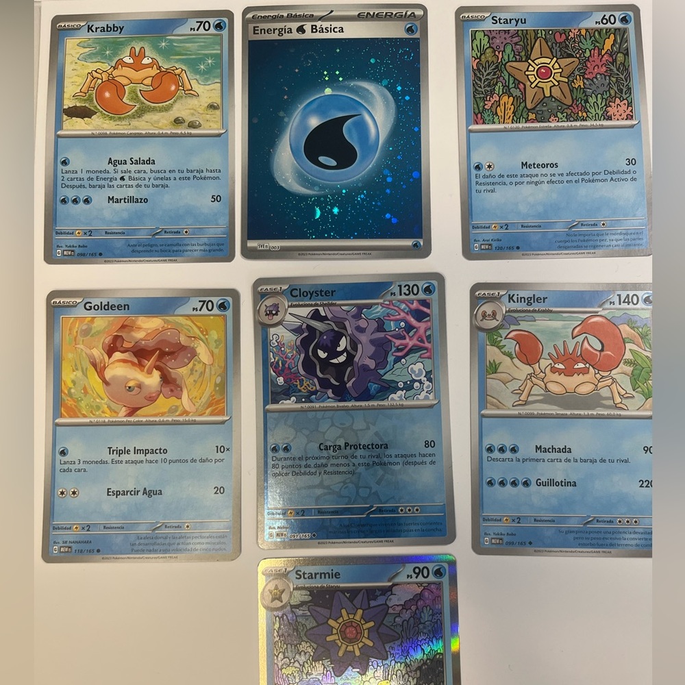 💙ALL BLUE RANDOM POKEMON COLLECTABLE CARDS(in Spanish) - Picture 3 of 4